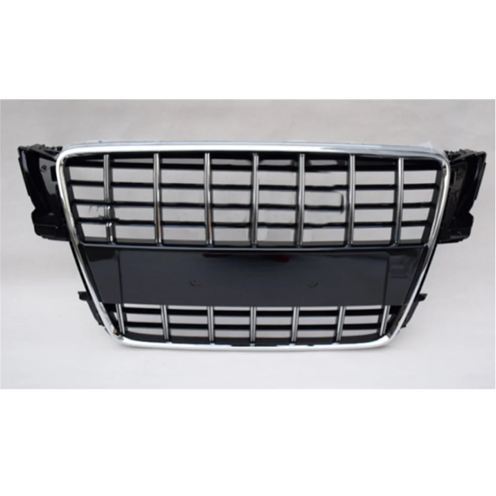 

For Audi A5/S5 B8 2008 2009 2010 2011 Car Front Bumper Grille Centre Panel Styling Upper silver Grill For Audi (For S 5 style)