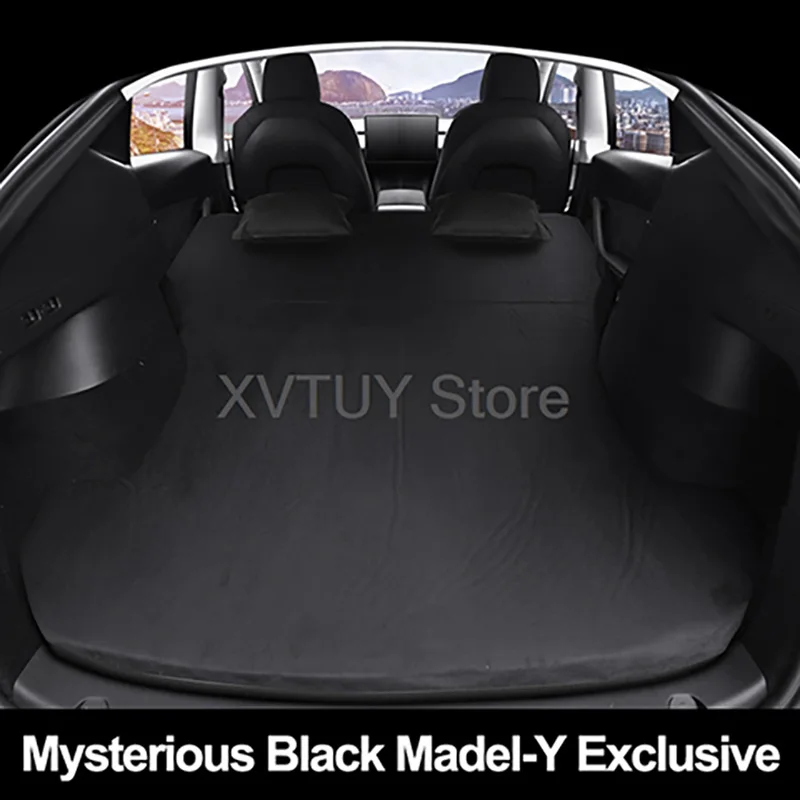 For Tesla Model3/Y Inflatable Air Mattress Self-Inflating Car Camping Bed Folding Portable Outdoor Camping Cushion for Traveling