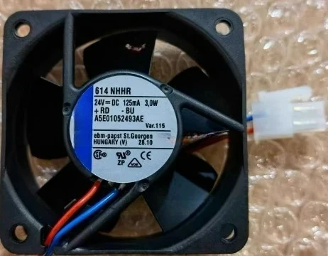614NHHR For DC 24V 3.0W 2-wire 3-wires 60x60x25mm Server Square Fan