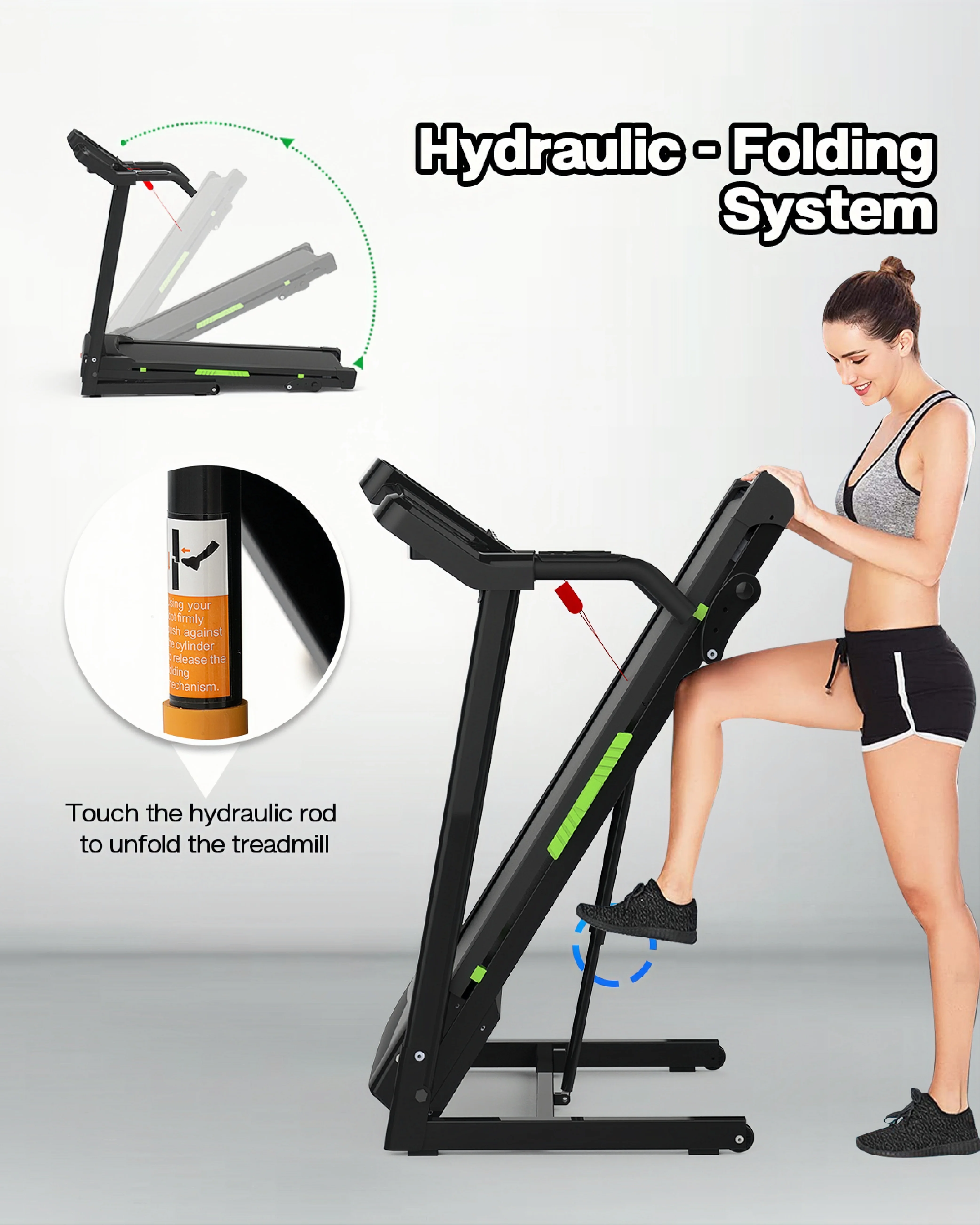 2025 Hot Selling New Home Under Desk Walking Pad Mini Run Treadmill With Screen Electric Fold Smart Flat