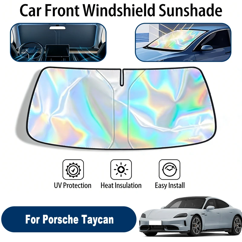 

Car Windshield Sun Shade UV Reflective Sun Visor Protection Cover For Porsche Taycan Y1A 2019-2026