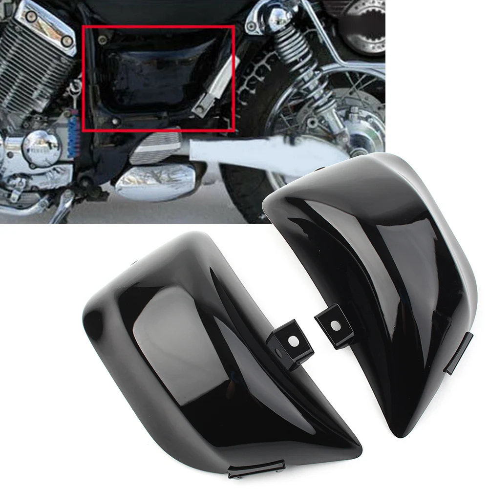 1pair ABS Motorbikes Fairing Side Battery Cover For Yamaha Virago 400 500 535 XV400 XV500 XV535 All Year ABS Motor Accessories