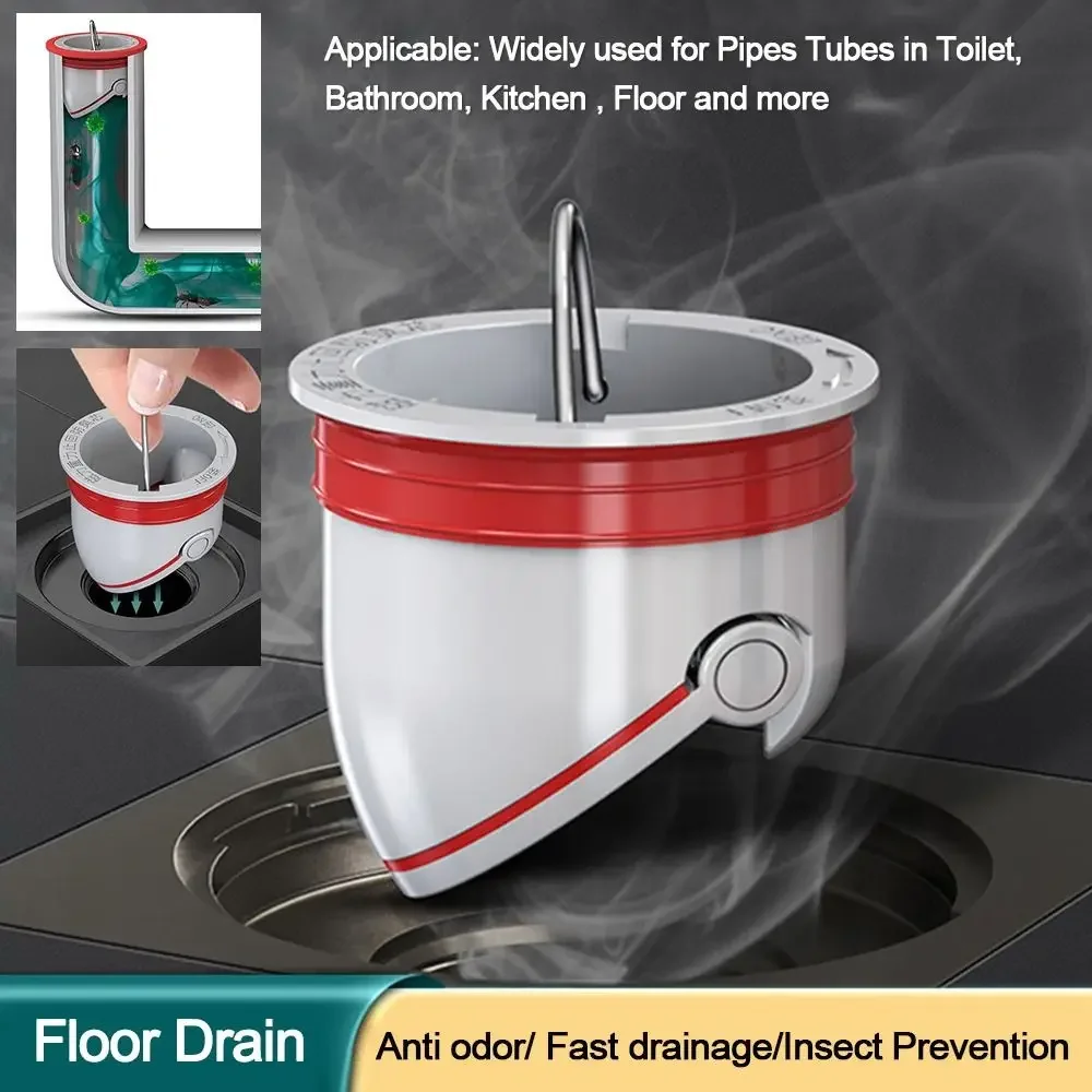 

1Pcs Anti Odor Proof Floor Drain Core Sink One Way Valve Floor Drain Valve Floor Drain Water Drain Filter Shower Strainer Plug