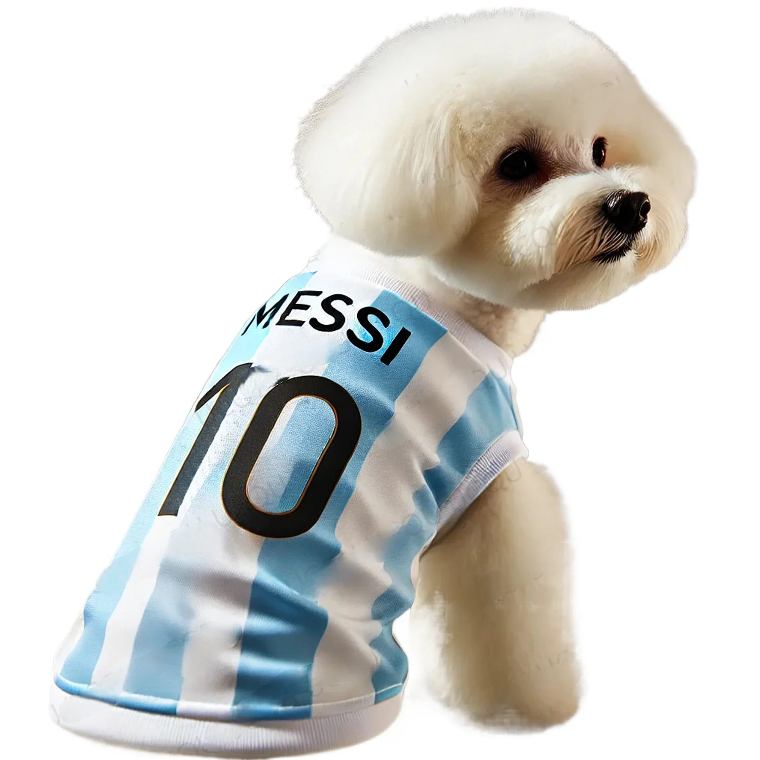 

10 Pet Football Dog Jersey Summer Dog Shirt Breathable Sports Vest for Small Dogs and Cats
