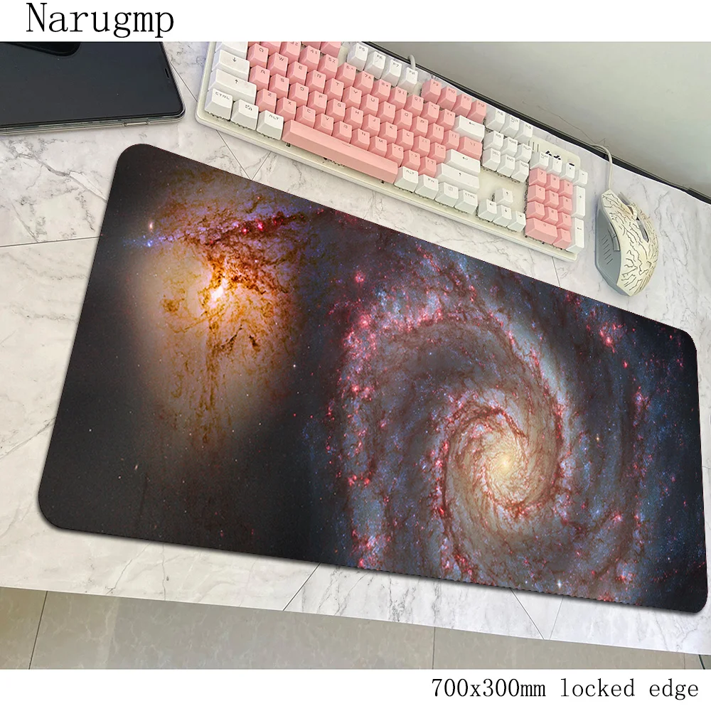 

Galaxy mouse pad gamer cool new mousepad 700x300x4mm rubber desk mat best gaming accessories pc game keyboard mats oversized