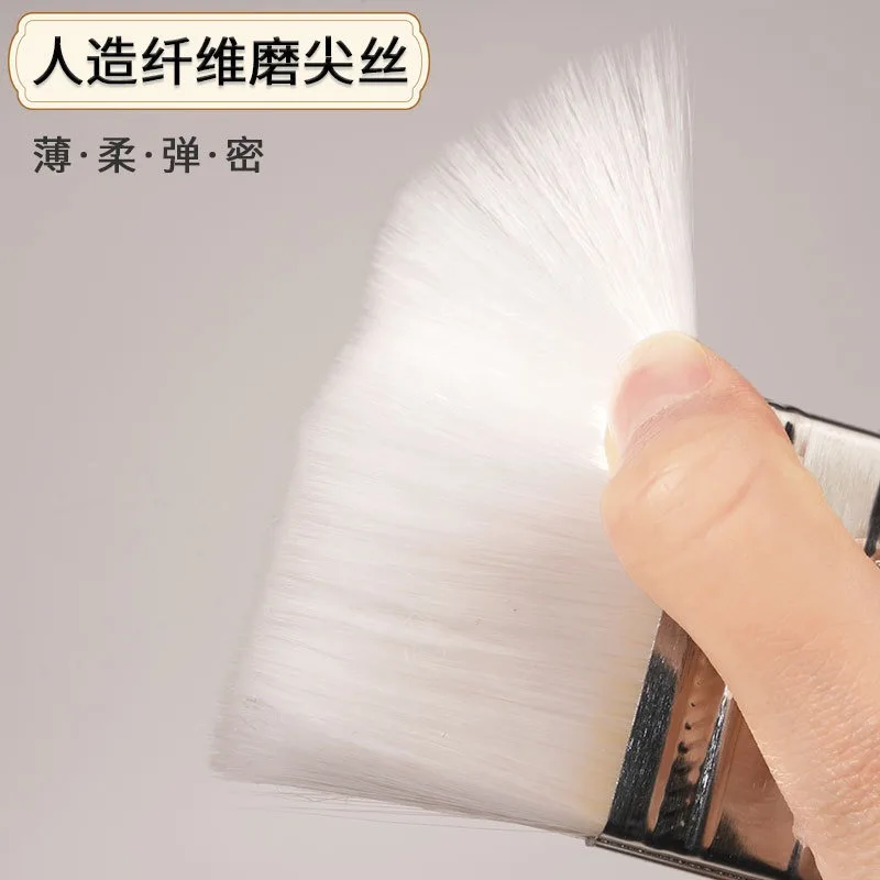 Escova de lã com cabo longo, escova de cerdas macias para poeira, 2 polegadas-5 polegadas, aplicação de pintura, melhoria da casa