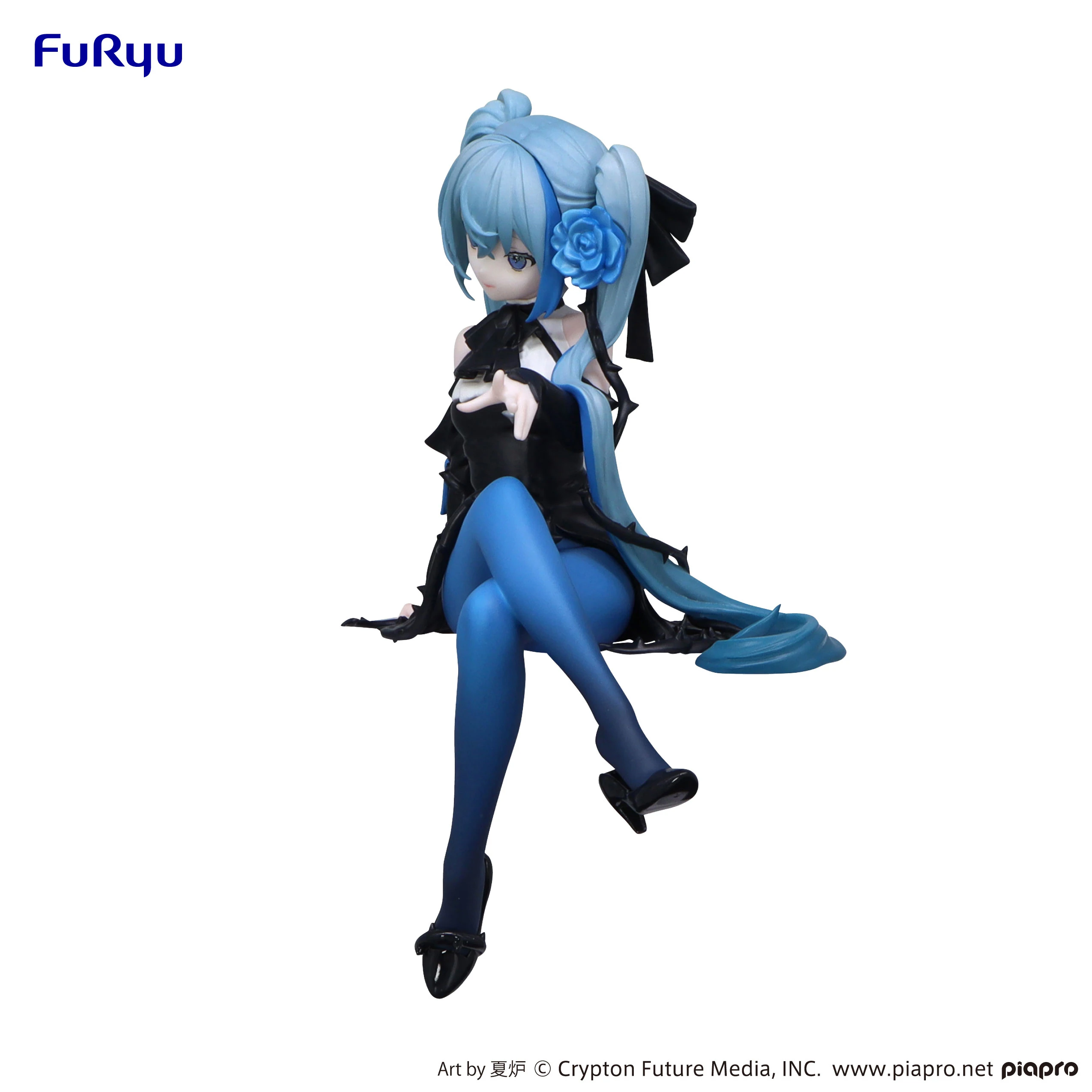 Original Furyu Vocaloid Hatsune Miku Blue Rose Fairy Pvc Anime Figure Action Figures Model Figurines Gk Decorative Ornaments Toy