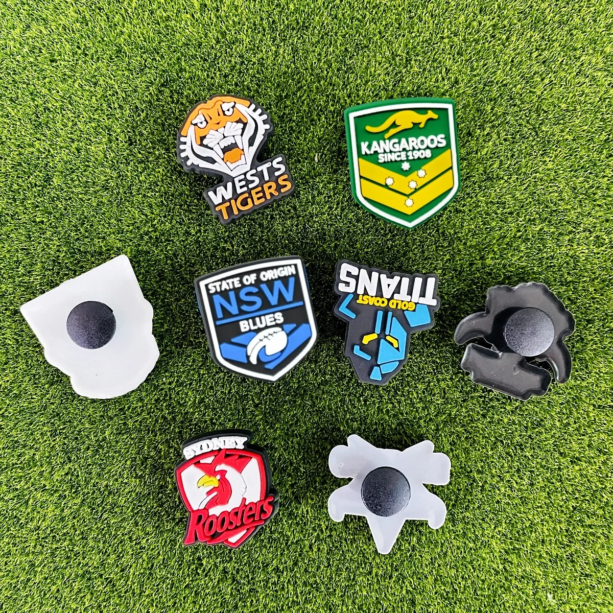 8PCS Sports Shoe Charms Sports Team Shoe Charms for Clogs Shoe Charms Decoration Gifts for Sport Favor Man Women Adults