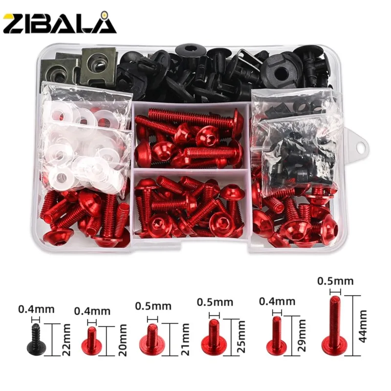 For HONDA XLV 600 650 700 TRANSALP NX 650 FMX 650 XRV650 TRX 300EX Bodywork Aluminium Full Fairing Bolt Kits Screws Motorcycle