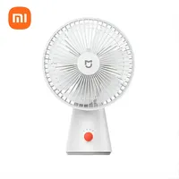 original XIAOMI Mijia Portable Desk Fan USB Rechargeable Handheld Mini Electric Fans Cordless Air Cooling Small Fan 4 Gears
