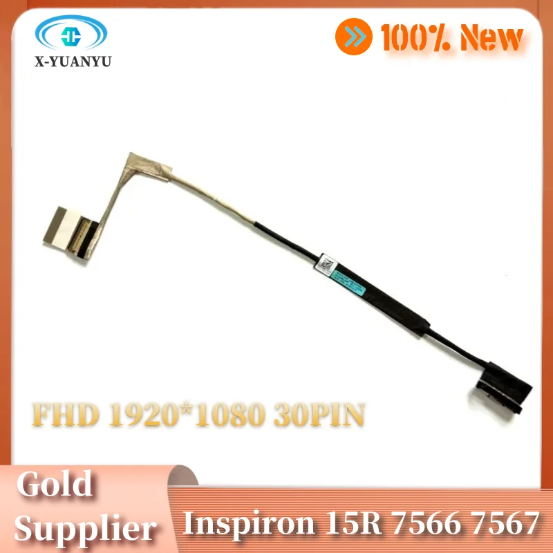 New Original LCD Screen Cable 1080P DELL Inspiron 15R 7566 7567 BCV10 EDP FHD 30PIN 0VC7MX DC02002LM00