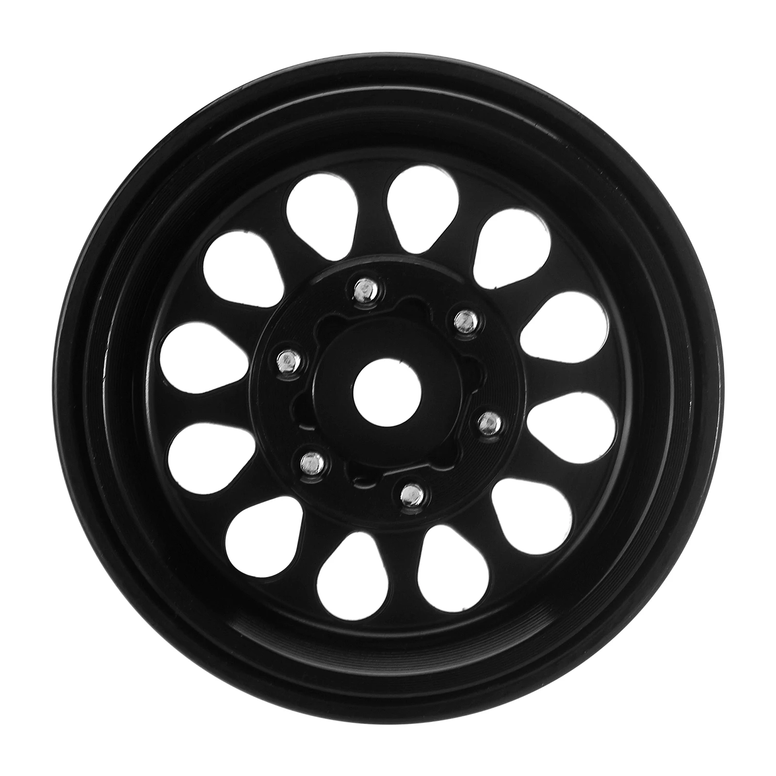 INJORA 1.0 Plus Aluminium Beadlock Wheel Rims for 1/24 1/18 RC Crawler SCX24 TRX4M FCX24 (W1108)