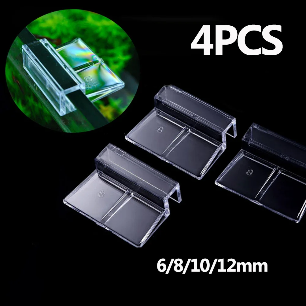 4 stücke Aquarium Halterung Clip Stand Klemme Aquarium Deckel Acryl Halter 6mm 8mm 10mm 12mm Glas Abdeckplatte Halterung Werkzeuge