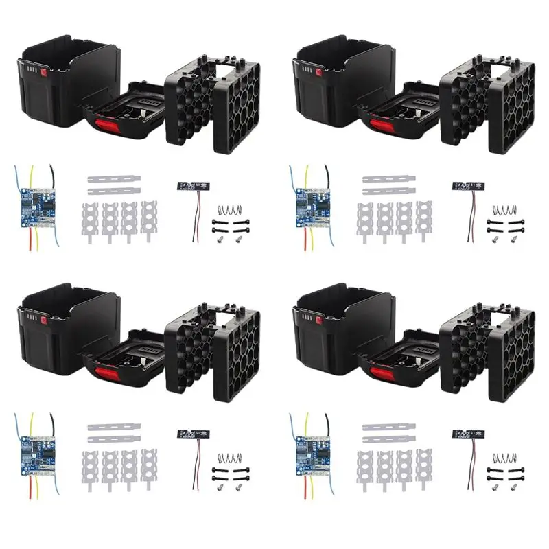 AB33-4X For -Battery Case Storage Box Shell PCB Charging Board For -Battery Case Power Tool Accessories,20 Cores