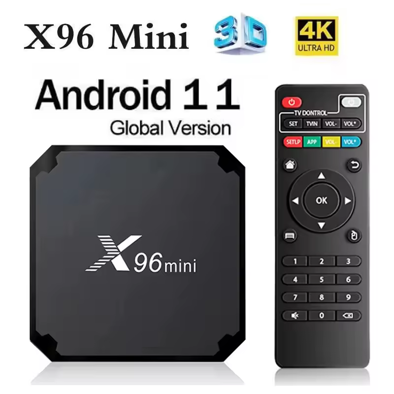 Мини-ТВ-приставка X96 на Android 11, 4G WiFi, Allwinner H313 S, четырехъядерный процессор, 2 ГБ оперативной памяти, 64 ГБ встроенной памяти, поддержка HD 4K 3D видео, Smart TV BOX, IPTV.