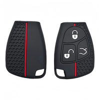 Silicone Cover For Mercedes Benz B C E ML S CLK CL 3 Buttons Rubber Skin Remote Key Fob Case Car Key Protection