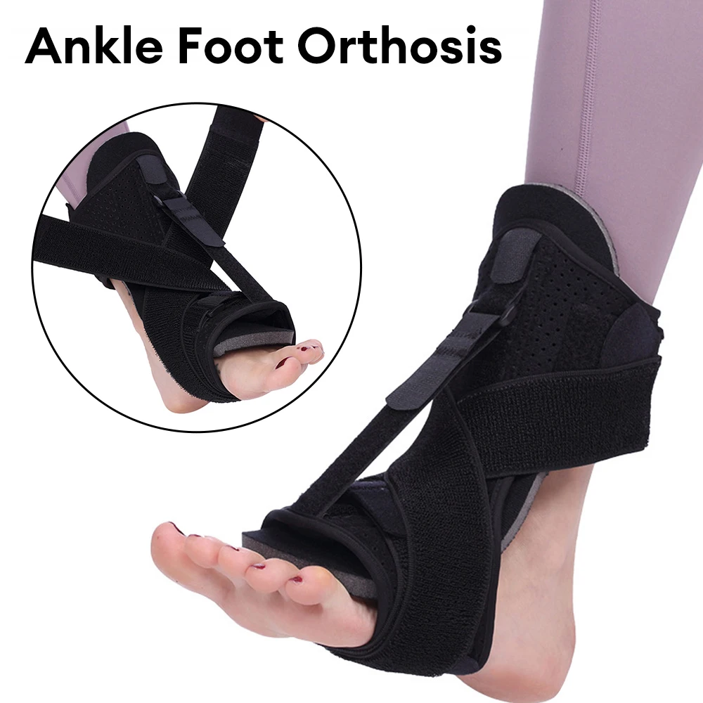 1Pc Adjustable Plantar Fasciitis Night Foot Splint Drop Orthotic Brace Elastic Dorsal Night Splint Foot Care Tool Ligament Belt