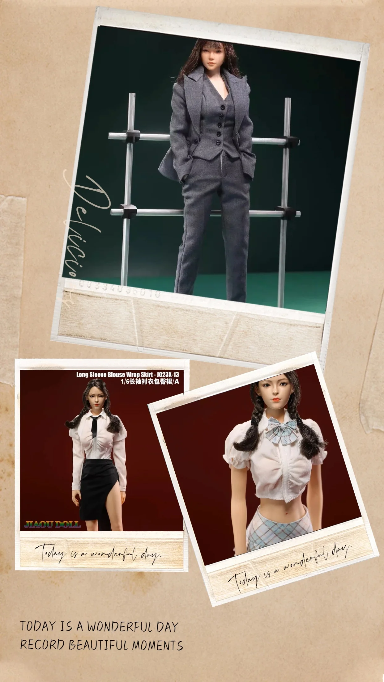 

Pre-sale 1/6 Scale Female Soldier Professional Suit Set Short Shirt Skirt Body-hugging Pencil Skirt For 12'' Action Figure Model