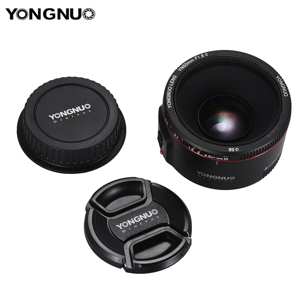 YONGNUO YN50mm F1.8II Mark 2 for Canon EOS 60D 70D 5D2 5D3 600d DSLR Cameras Auto Focus Lens