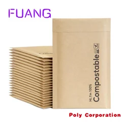 ZGCX Kraft Paper Bag Reciclado Mailers Compras Almofada Courier Bubble Wrapp Envelop Sacos Biodegradável Honeycomb Acolchoado Mailer