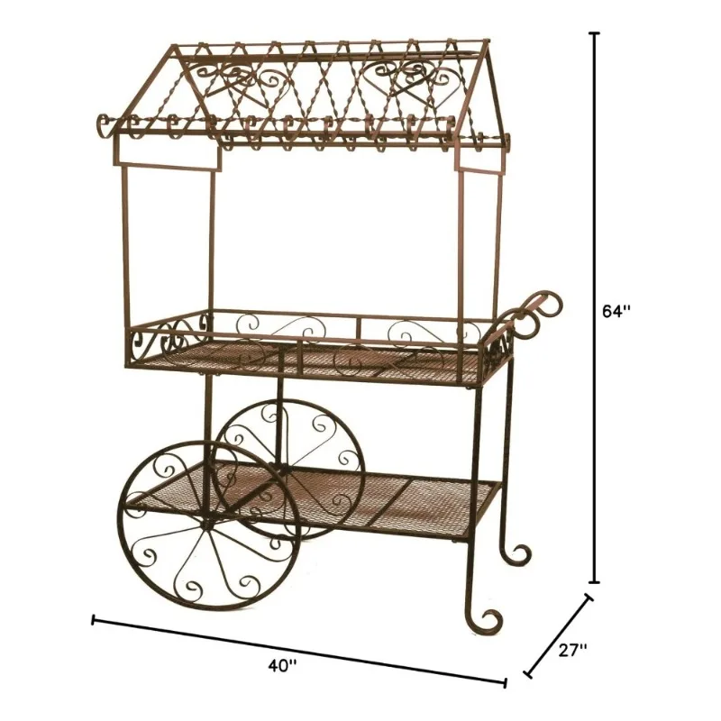 (TC104) Steel Flower Cart, Large