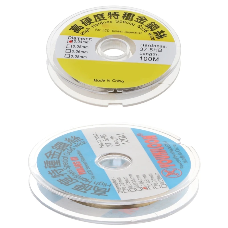

100m Gold Molybdenum Wire LCD Display Screen Separator Repair High Toughness