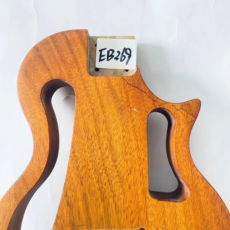 EB369 MINI Guitar Body Nature Color for Electric Ukulele Body DIY Replace Custom Order Solid Redwood