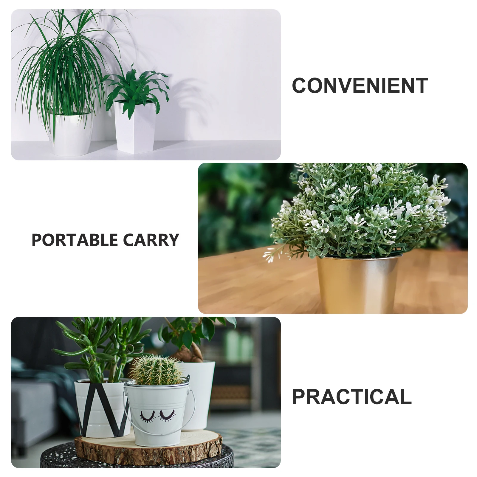 

Automatic Water Absorbent Flower Pot Round Watering Pots Planting Planter Indoor for Plants