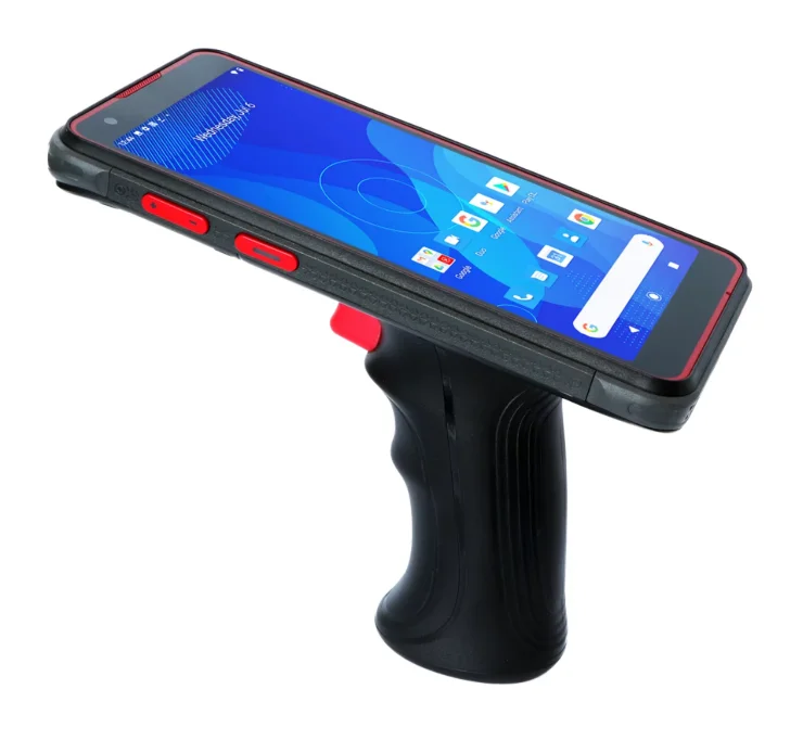 

Android Handheld Uhf Rfid Pda Long Range Scanner Handheld Uhf Industrial Rfid Reader Device BX6100 Without a Shield