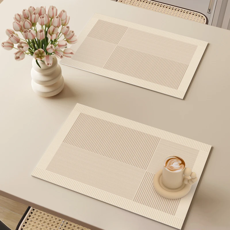 

*Waterproof and oil resistant small table mat, leather dining table insulation mat, hotel dining plate mat