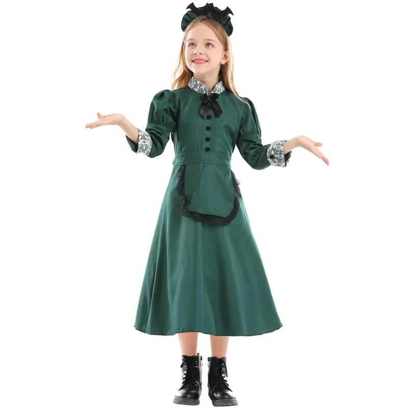 Halloween Kids Cosplay Vampire Maid Costume