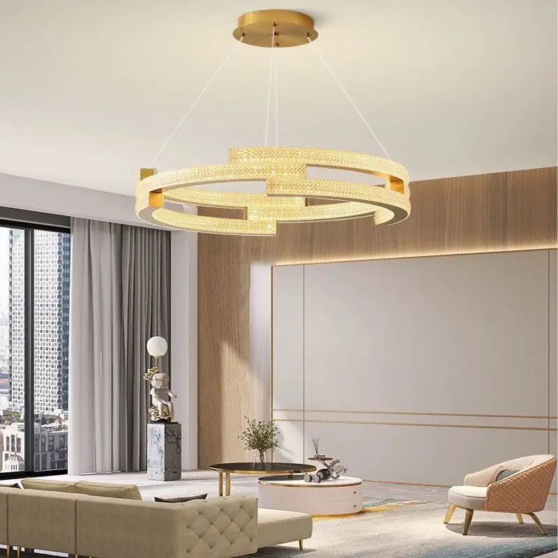 

Modern Ring LED Pendant Light for Living Dining Room Food Tables Kitchen Bedroom Designer Chandelier Home Decor Light Fixture
