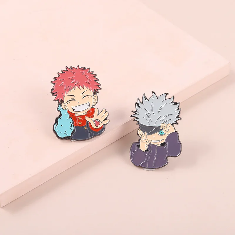 Cartoon anime cartoon peripheral alloy Enamel Pins Fun character Brooches Lapel Badges Funny Jewelry Gift For Friends