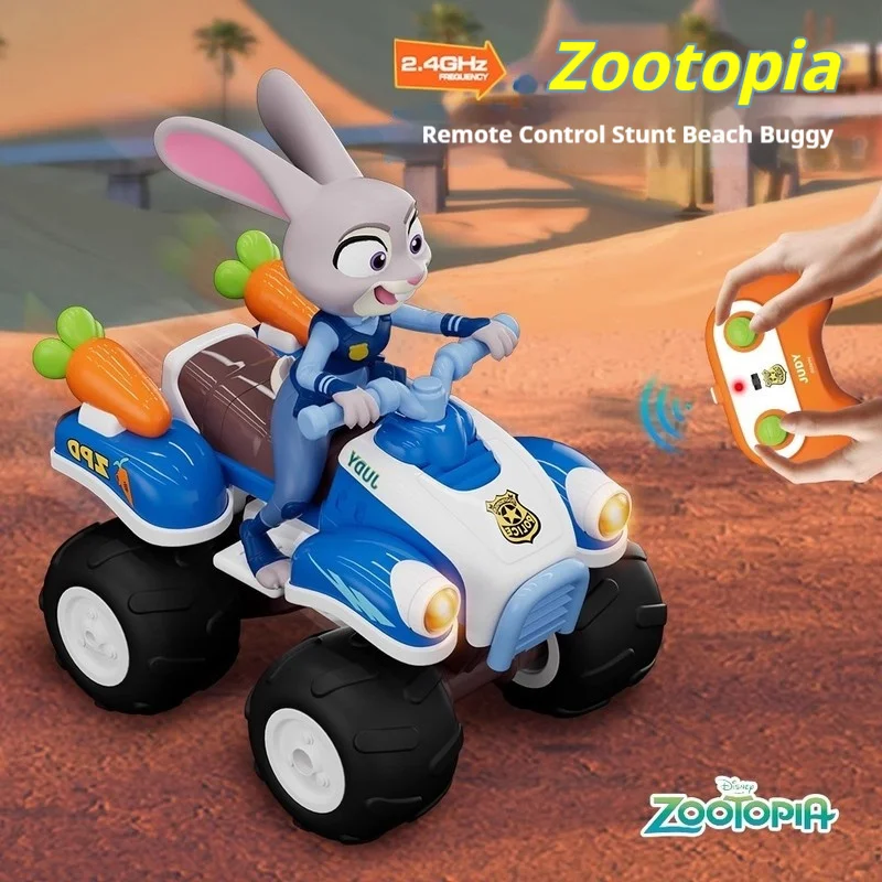 حقيقية ديزني Zootopia سيارة التحكم عن بعد حيلة سيارة الشاطئ جودي نيك لعبة أطفال على الطرق الوعرة مركبة ميكي نمط هدايا عيد الميلاد