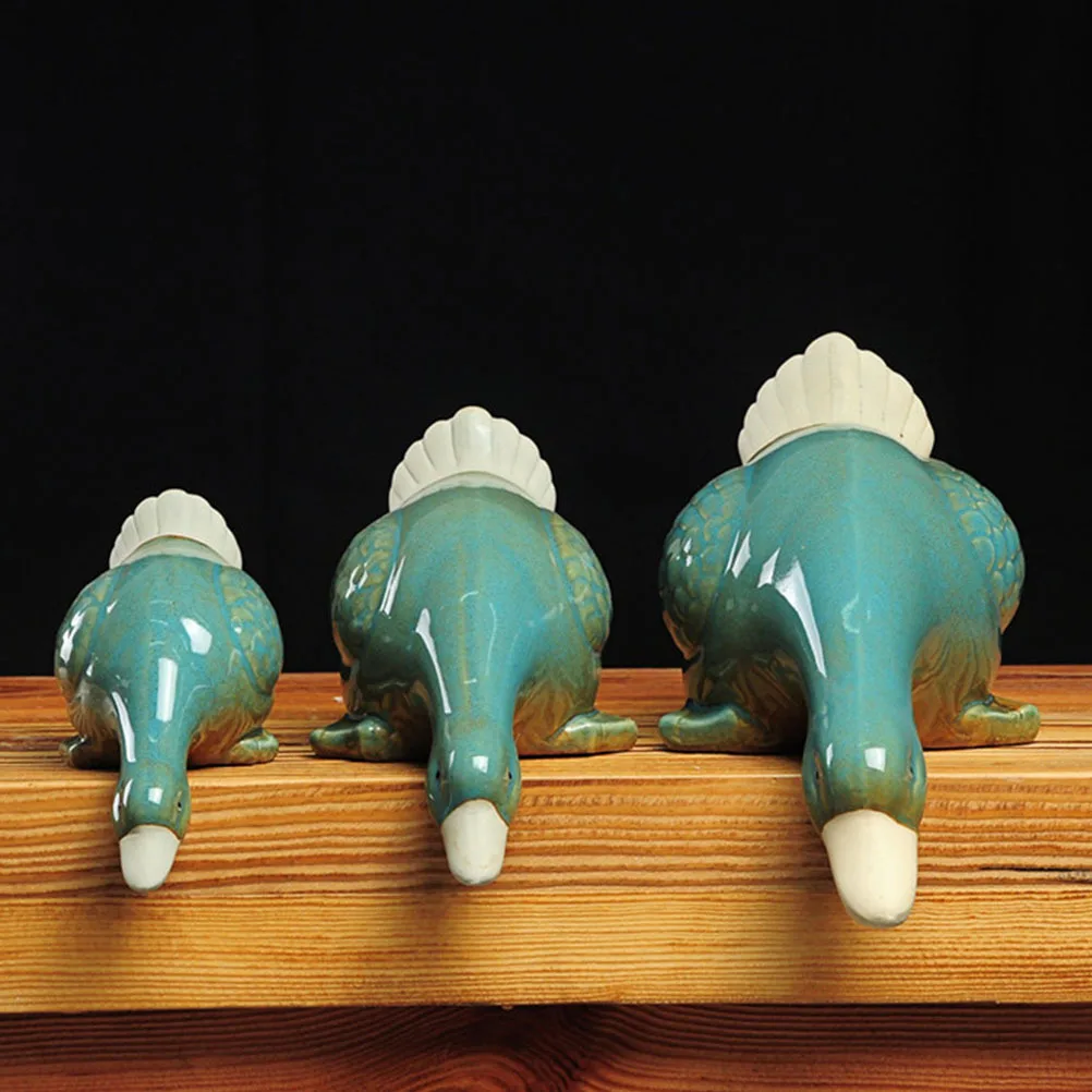 

3Pcs Ceramic Duck Statues Drinking Water Shape Home Office Decorative Ornaments Desk Crafts Ceramic Decor Statue Set