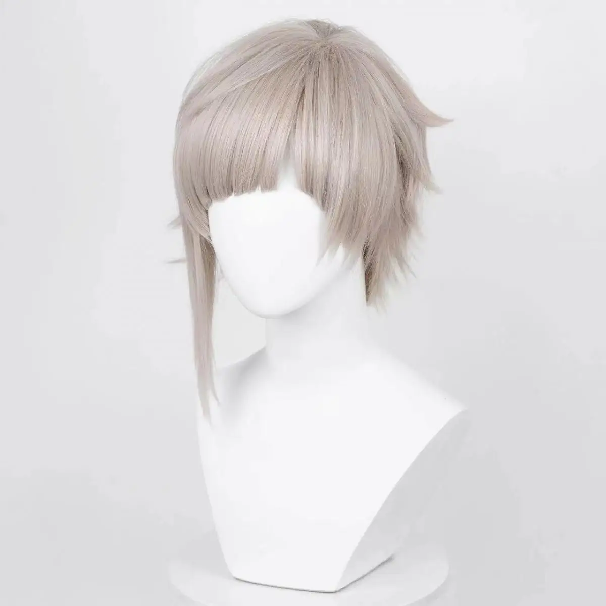 Afbeelding 6: Comic heren Nakajima Atsushi cosplay pruik man zilver kort haar kostuums roosnet