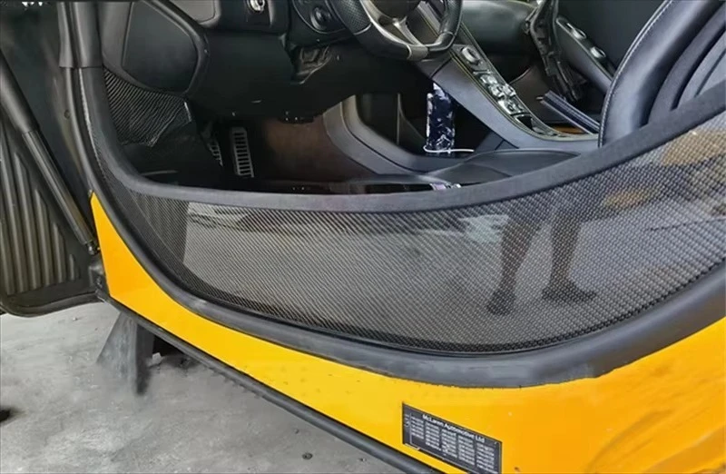 For McLaren 12c-MP4 625C 650s 675LT Upgraded Dry Carbon Fiber Door Sill Trim Body Kit 6