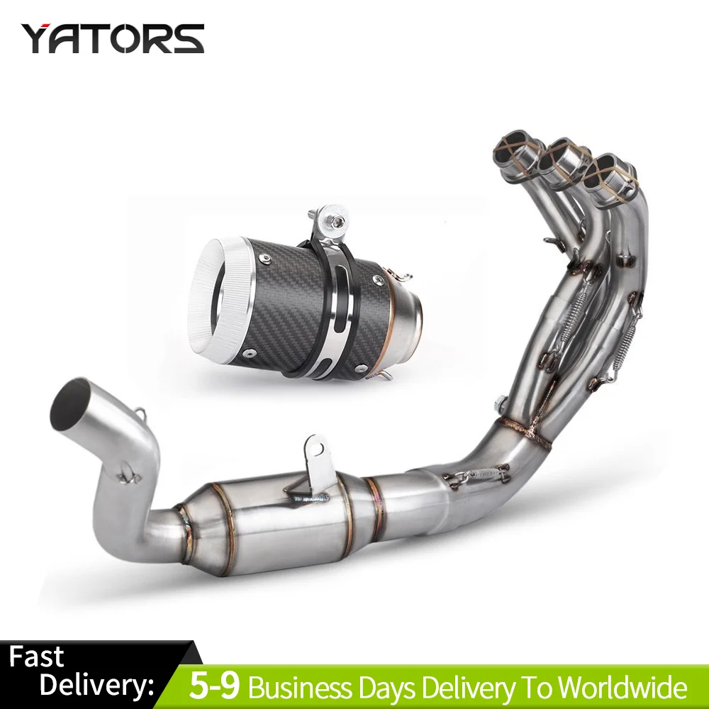 

Slip On Full Exhaust Header Link Pipe Muffler For Yamaha MT-09 XSR900 2021-2024 Exhaust Systems