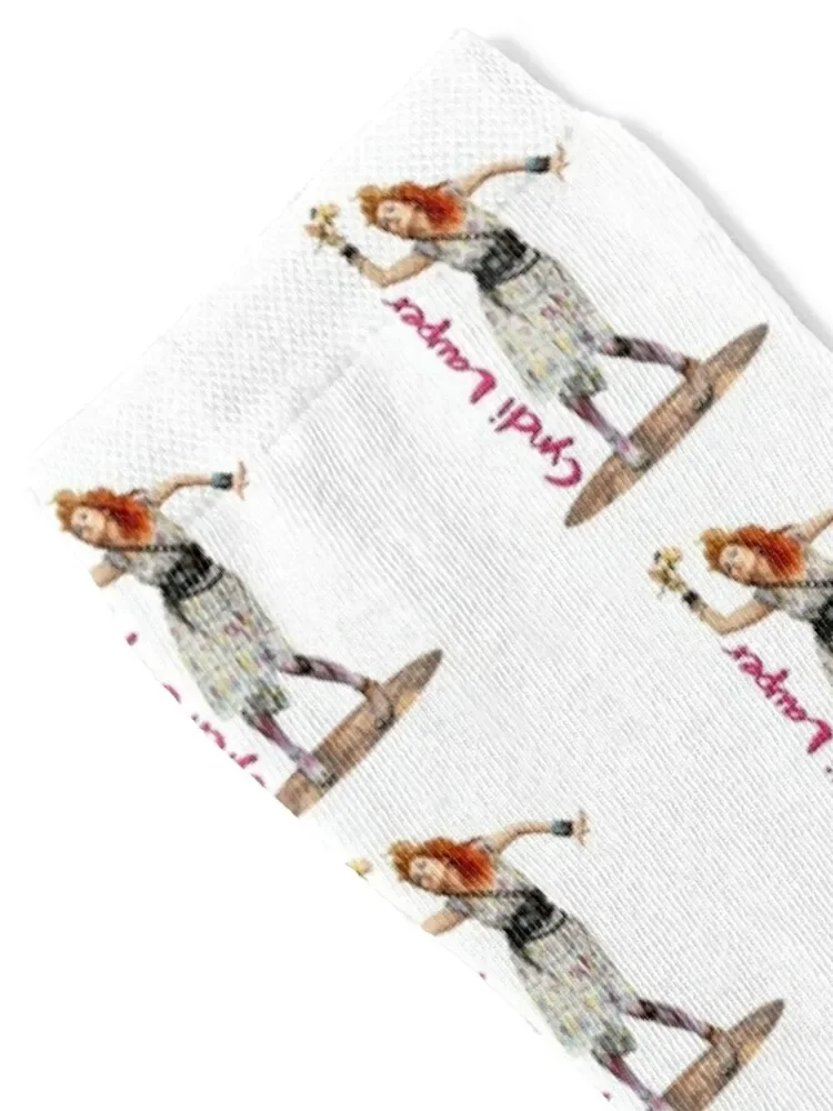 Cyndi Lauper - Money Changes Everything by StarsShoPop Socks custom sports with print set Ladies Socks Men's