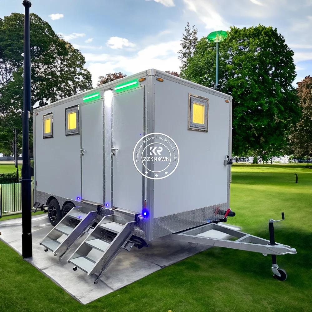 Роскошный портативный душ для кемпинга, уличный туалет, туалет, мобильный туалет, контейнер для стиральной комнаты, прицеп, туалет