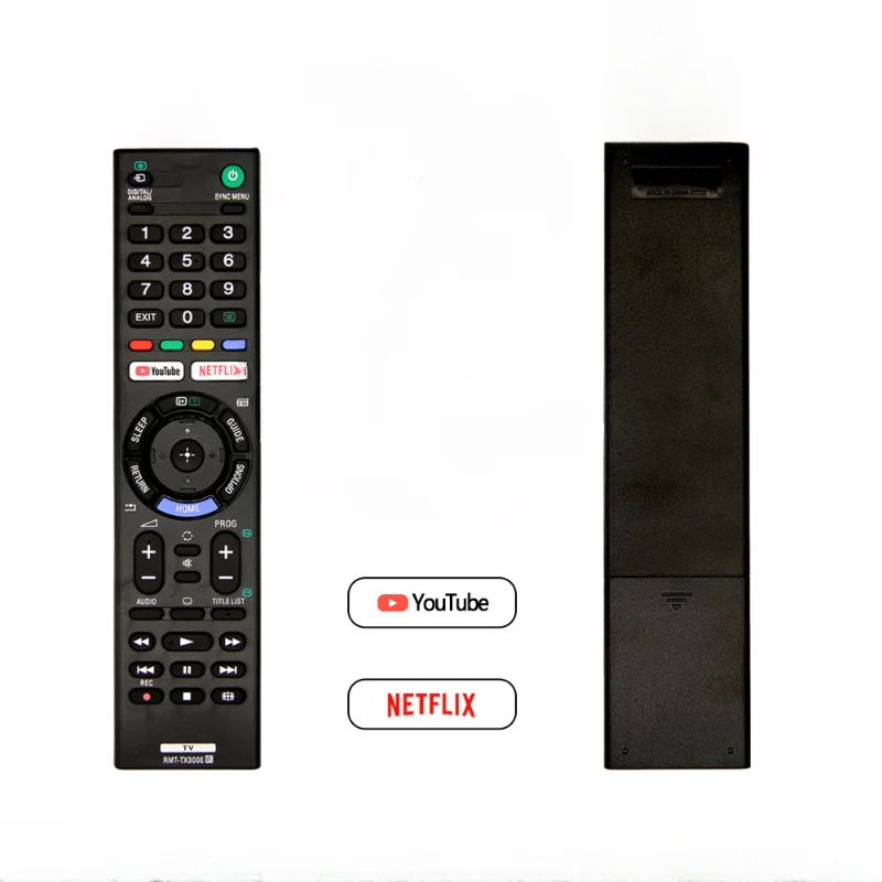 RMT-TX300E Remote Control for Sony Led Smart TV LCD for Youtube/Netflix Button SAEP KD-55XE8505 KD43X8500F RMT-TX300P KD65X7000E