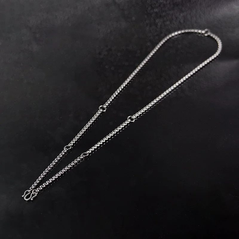 Pure Titanium Thai Buddha Amulet Chains for Thangka Single /Front-Back Double/Triple/Quintuple Pendant Guanyin Buddha Pendants