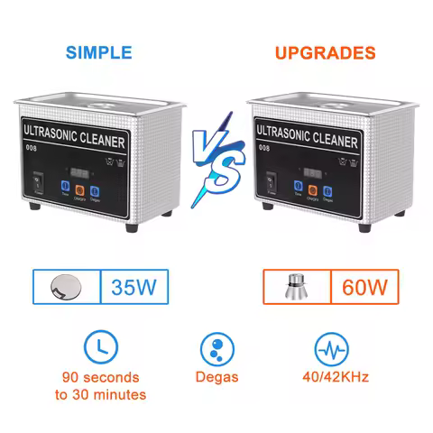 800ml 35w 60w 220v Household Ultrasonic Cleaner Machine Dentures Glasses Dental Bath Ultrasound Sonic Cleaning Jewelry Cleaner