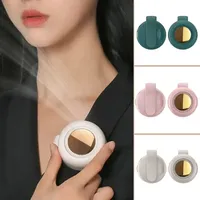 Small Whirlwind Clip Waist Neck Fan USB Rechargeable Bladeless Electric Fan Summer Mini Portable Hands-Free Cooling Fan