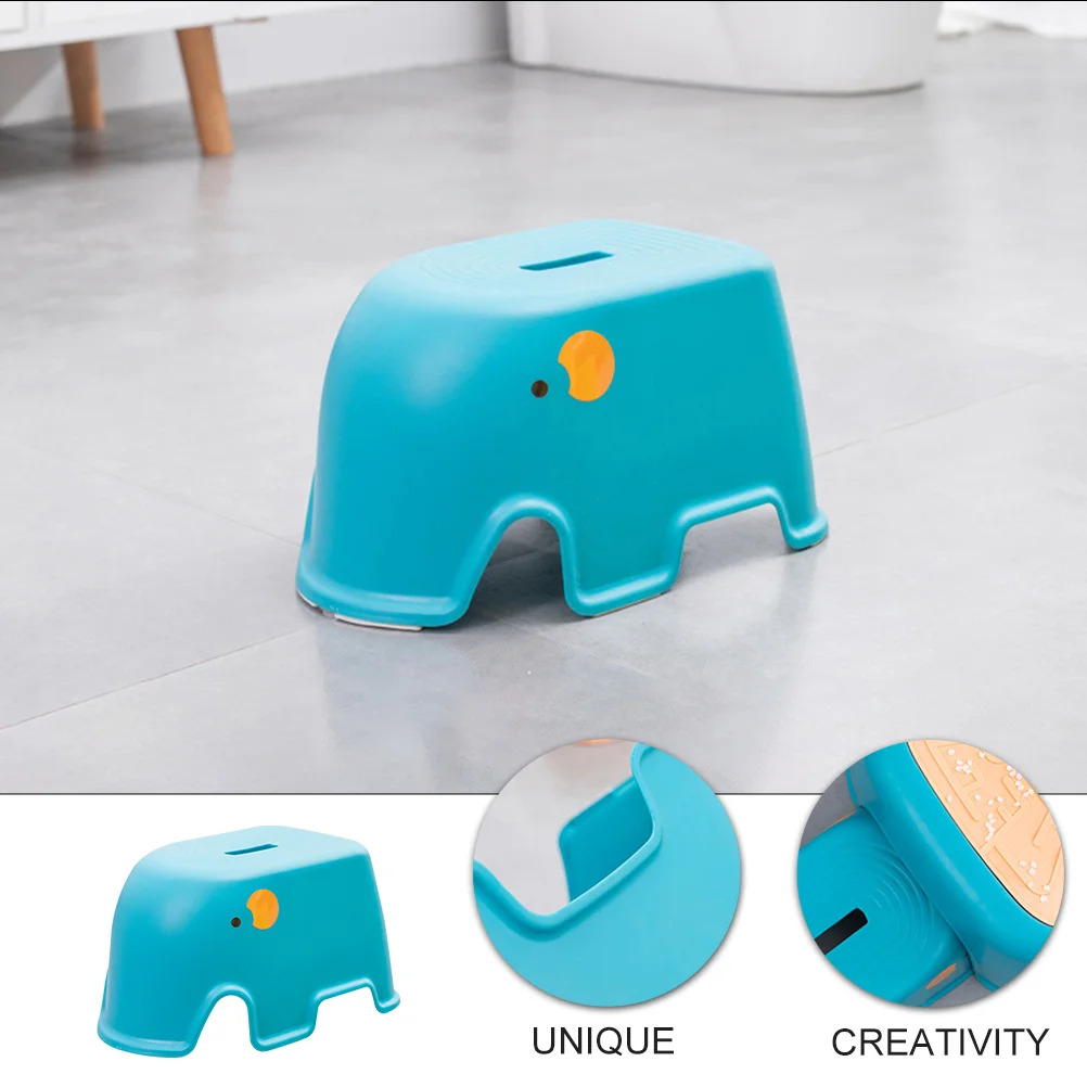 

Footstool Children's Step Non-slip Friction Bathroom Toilet Safety Steps Cartoon Design Toddler Baby
