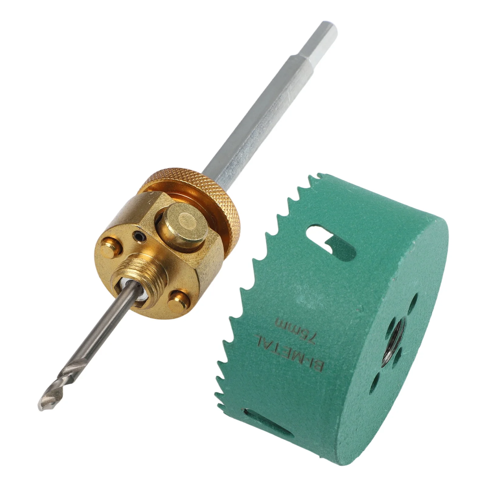 

75mm Bi-Metal H Ole Drill Bit Saw W Quick-Release Hole Opener Connecting Rod Downlight Quick Core Opener Power Tool Accessories
