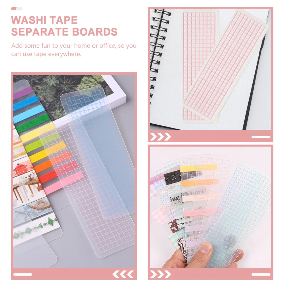 50 Buah Organizer Penyimpanan Portabel Washi untuk Kantor Rumah Tempat Pita Washi Penggunaan Sekolah Dispenser Piring Sampel Pita