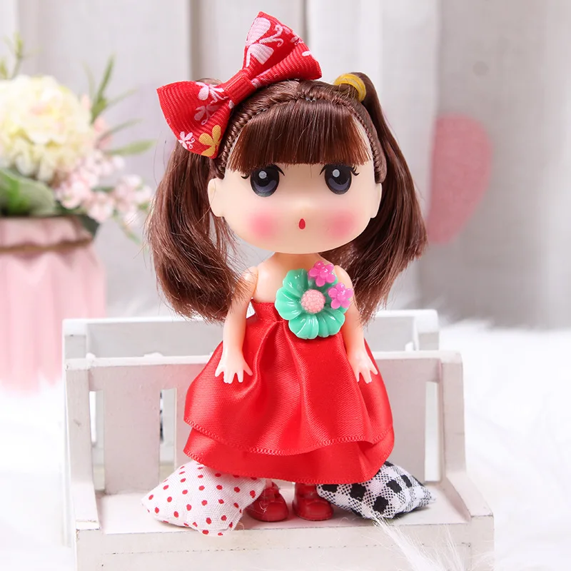 12cm cute mini doll pendant, children's toy, birthday gift