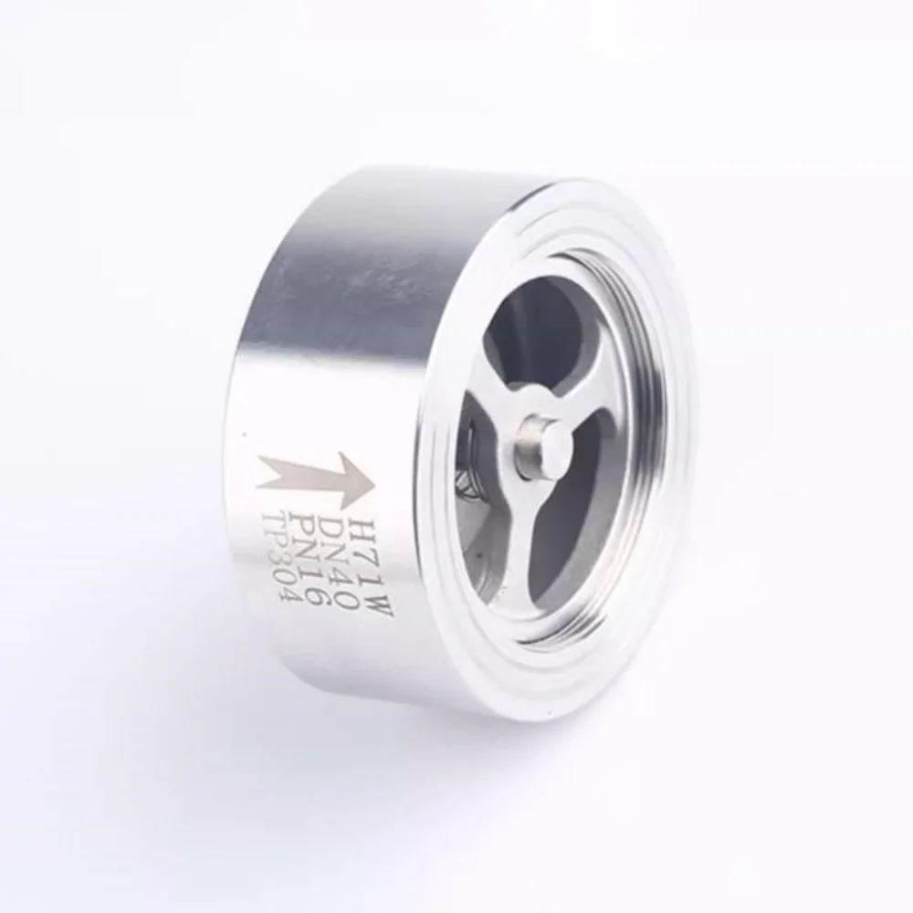

DN50mm 304 Stainless Steel H71W Wafer-Type Sanitary Check Valve，Non-Return Soft Seal Check Valve