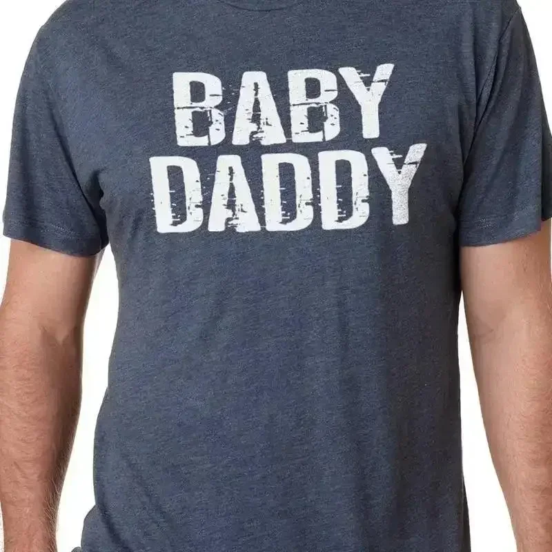 Casual Baby Daddy T Shirt Cool Maternity Funny Men New Dad